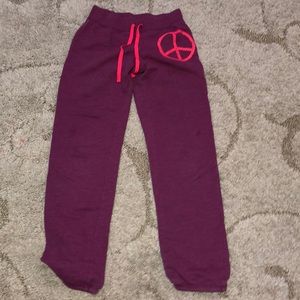 Girls purple sweatpants